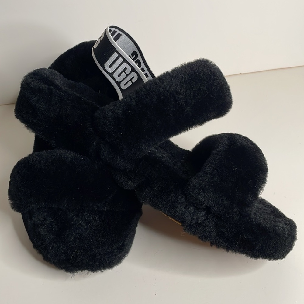 Ugg fuzzy yeah, fluff slippers size 10 - Picture 2 of 7